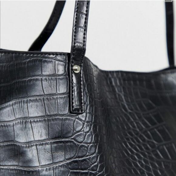 ASOS Design Croc Bonded Shopper Bag - NWT - Picture 4 of 6